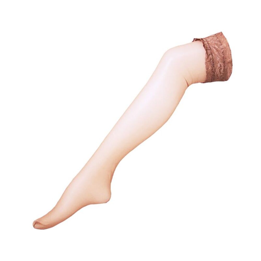 Couture Womens/Ladies Luxurious Deep Lace Hold Up Stockings / Natural